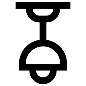 Ceiling Lamp Icon from Atlas Line Set
