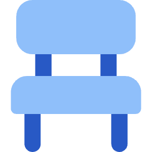 Chair 3 Icon from Core Flat Set