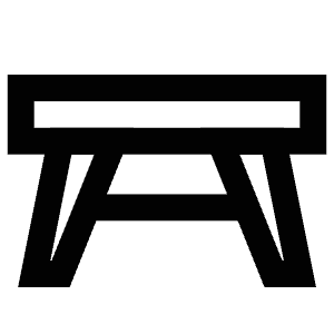 Dining Room Table Icon from Atlas Line Set
