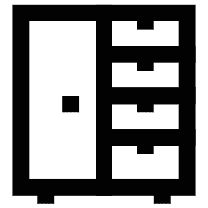 Drawers Cupboard Icon from Atlas Line Set