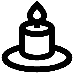 Light Candle Icon from Atlas Line Set