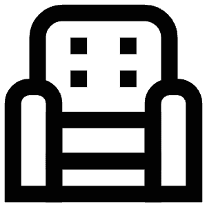 Living Room Chair Icon from Atlas Line Set