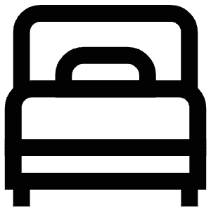 Single Bed Icon from Atlas Line Set