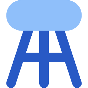 Stool Icon from Core Flat Set