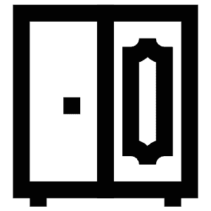 Wardrobe Mirror Icon from Atlas Line Set