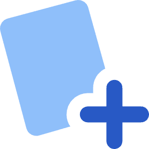 Card Add Icon from Core Flat Set