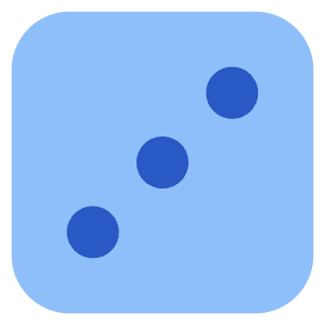 Dice 3 Icon from Core Flat Set