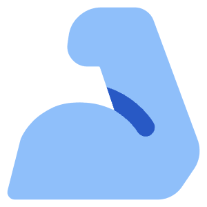 Strenght Skills Icon from Core Flat Set