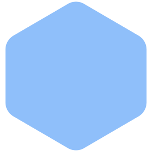Hexagon Shape Icon from Core Flat Set