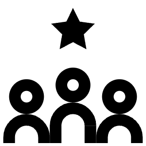 Group People Star Icon from Atlas Line Set