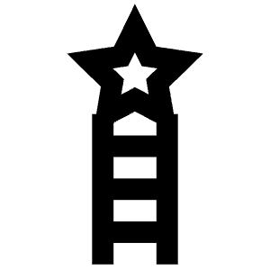 Ladder Star Icon from Atlas Line Set