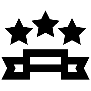 Star Rating Banner Icon from Atlas Line Set