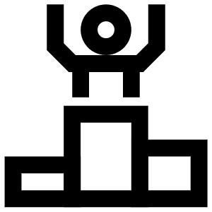 Winner Place Icon from Atlas Line Set