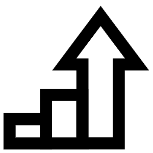 Winning Arrow Up Icon from Atlas Line Set