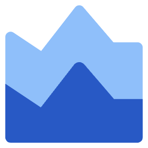Chart Area Icon from Core Flat Set