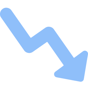 Graph Arrow Decrease Icon from Core Flat Set