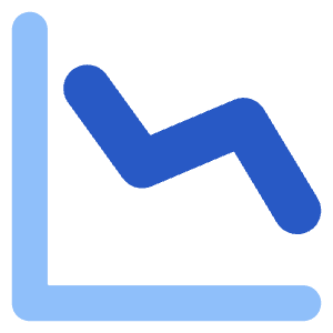 Graph Decrease Icon from Core Flat Set