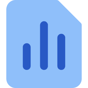 Reports Document Analytics Icon from Core Flat Set