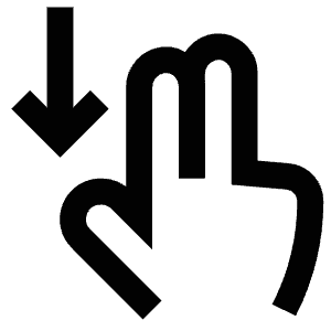 Down Move Icon from Atlas Line Set