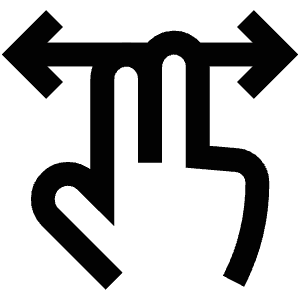 Left Right Move Icon from Atlas Line Set