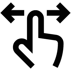 Move Left Right Icon from Atlas Line Set