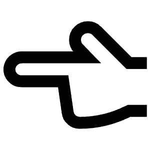 Point Left Icon from Atlas Line Set