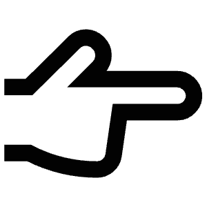 Point Right Icon from Atlas Line Set