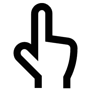 Point Up Icon from Atlas Line Set