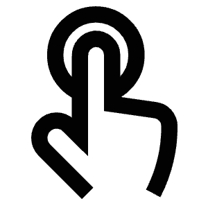 Touch Gesture Icon from Atlas Line Set