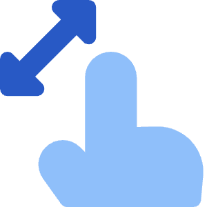 Finger Gesture Pinch Icon from Core Flat Set