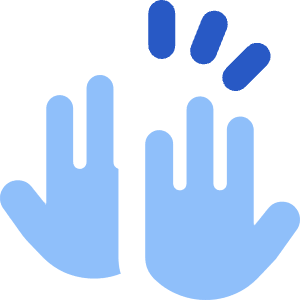 High Five Icon from Core Flat Set