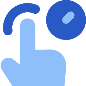 One Finger Hold Icon from Core Flat Set