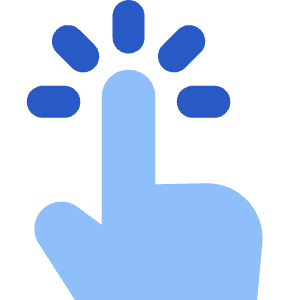 One Finger Long Tap Icon from Core Flat Set