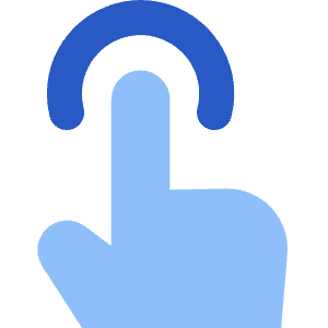 One Finger Tap Icon from Core Flat Set