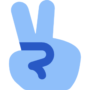 Peace Hand Icon from Core Flat Set