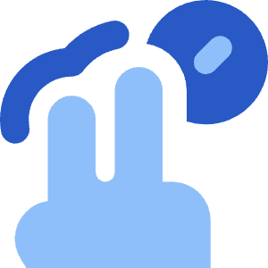 Two Finger Hold Icon from Core Flat Set