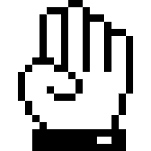 Hand Four Icon from Pixel - Free Set