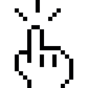 Hand Gesture Finger Click Icon from Pixel - Free Set