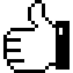 Hand Like Icon from Pixel - Free Set