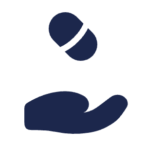 Hand Pills Icon from Solar Bold Set