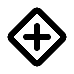 Add Diamond Icon from Rounded Line - Streamline Material Free Set