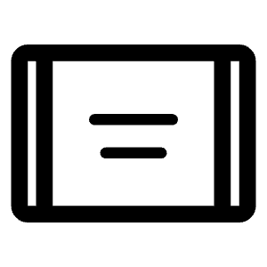 Aod Tablet Icon from Rounded Line - Material Symbols Set