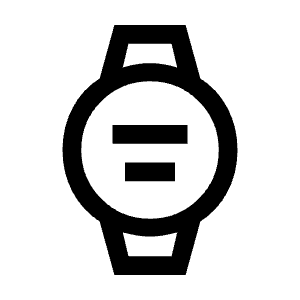 Aod Watch Icon from Outlined Line - Material Symbols Set