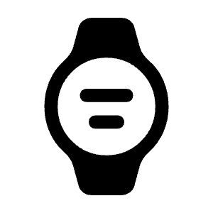 Aod Watch Fill Icon from Rounded Fill - Material Symbols Set