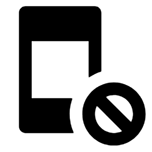 App Blocking Fill Icon from Outlined Fill - Streamline Material Free Set