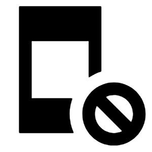 App Blocking Fill Icon from Sharp Fill - Streamline Material Free Set