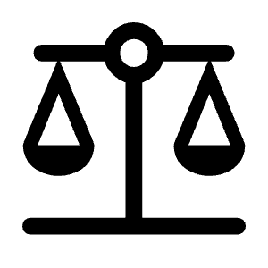 Balance Fill Icon from Rounded Fill - Material Symbols Set