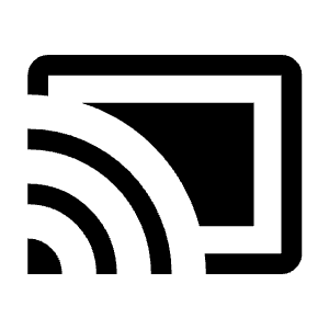 Cast Connected Fill Icon from Outlined Fill - Material Symbols Set