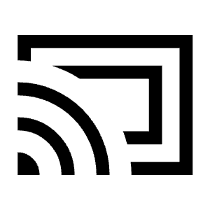 Cast Connected Icon from Sharp Line - Material Symbols Set