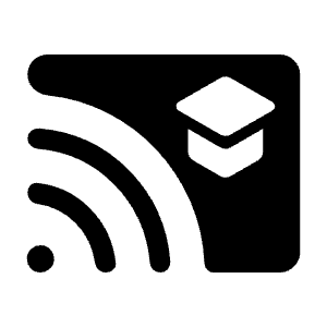 Cast For Education Fill Icon from Rounded Fill - Material Symbols Set